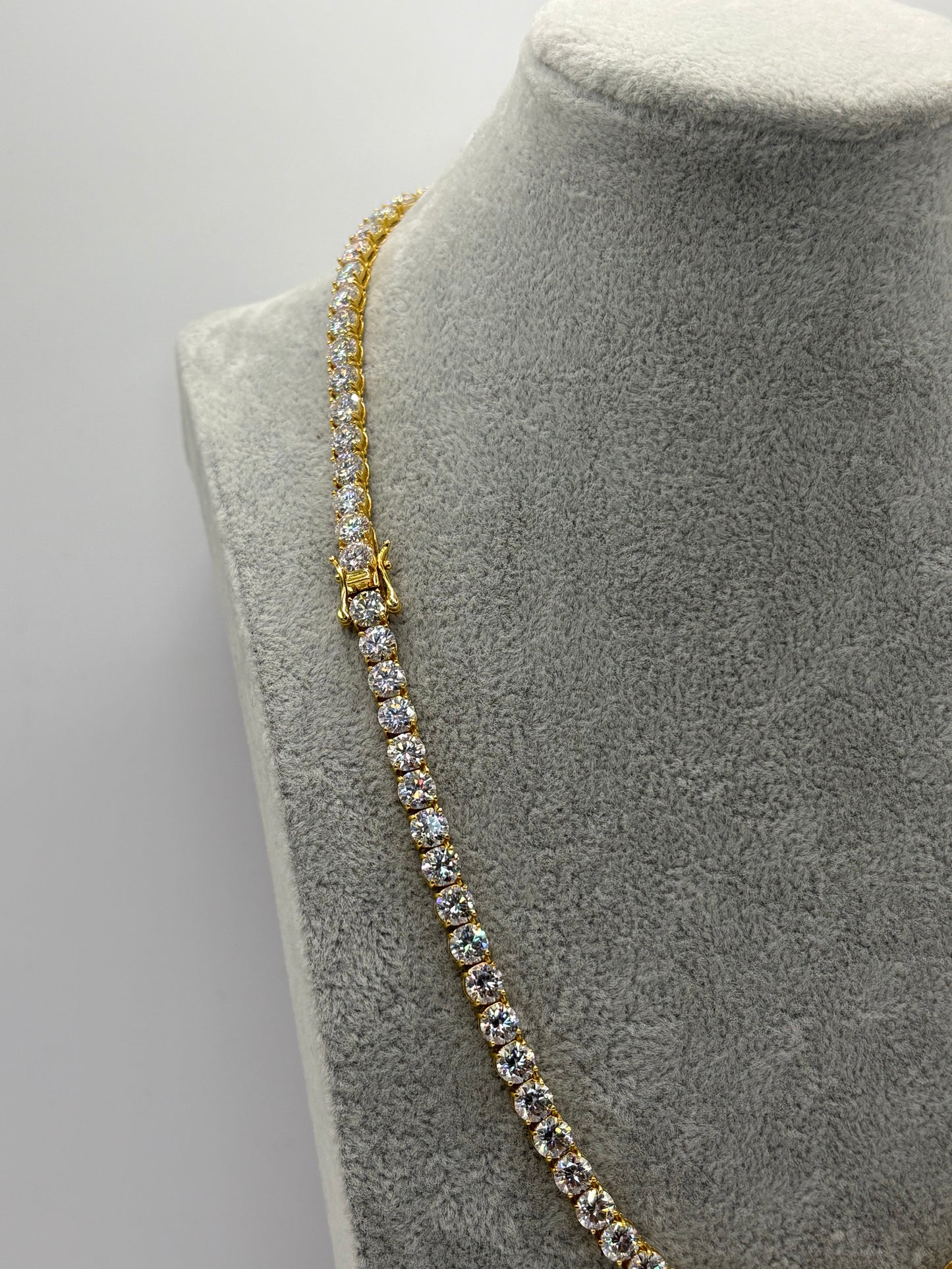 TENNIS CHAIN 5MM: SILVER, ROSE AND YELLOW