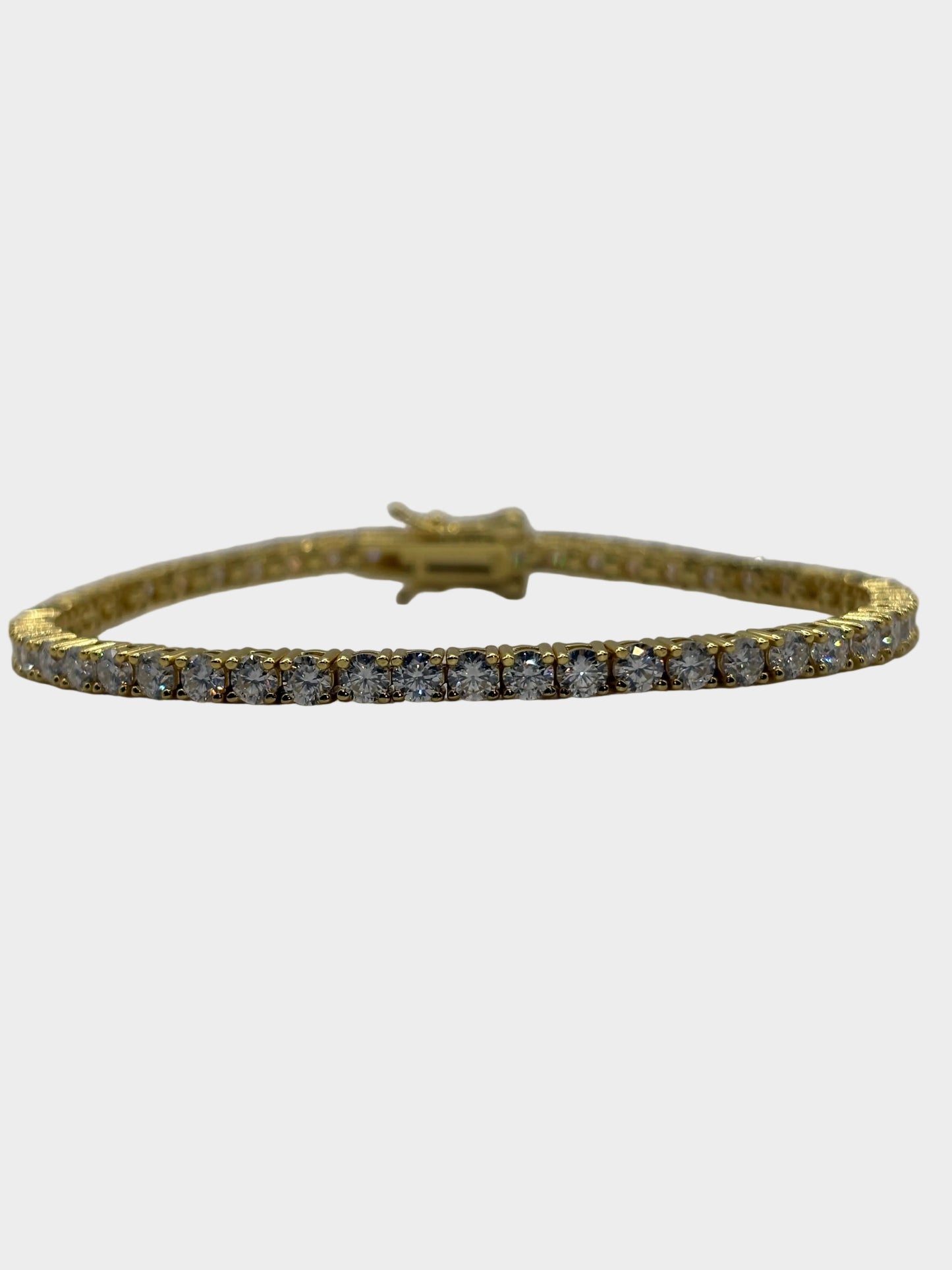 TENNIS BRACELET 3MM: SILVER, ROSE AND YELLOW
