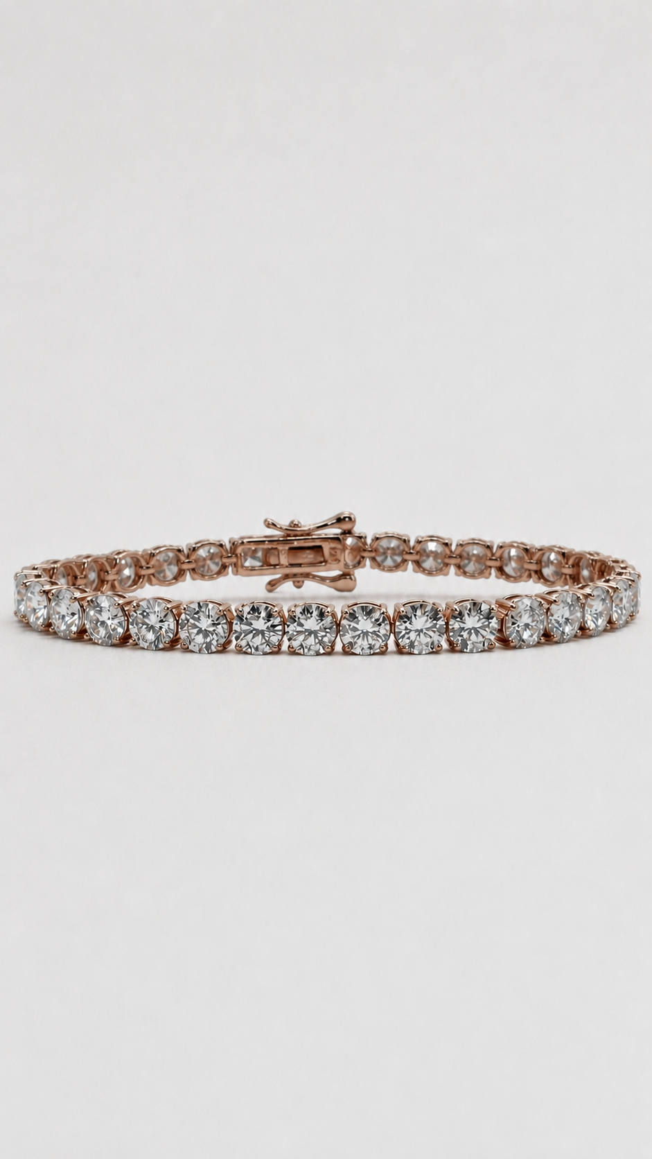 TENNIS BRACELET 5MM:  SILVER, ROSE AND YELLOW