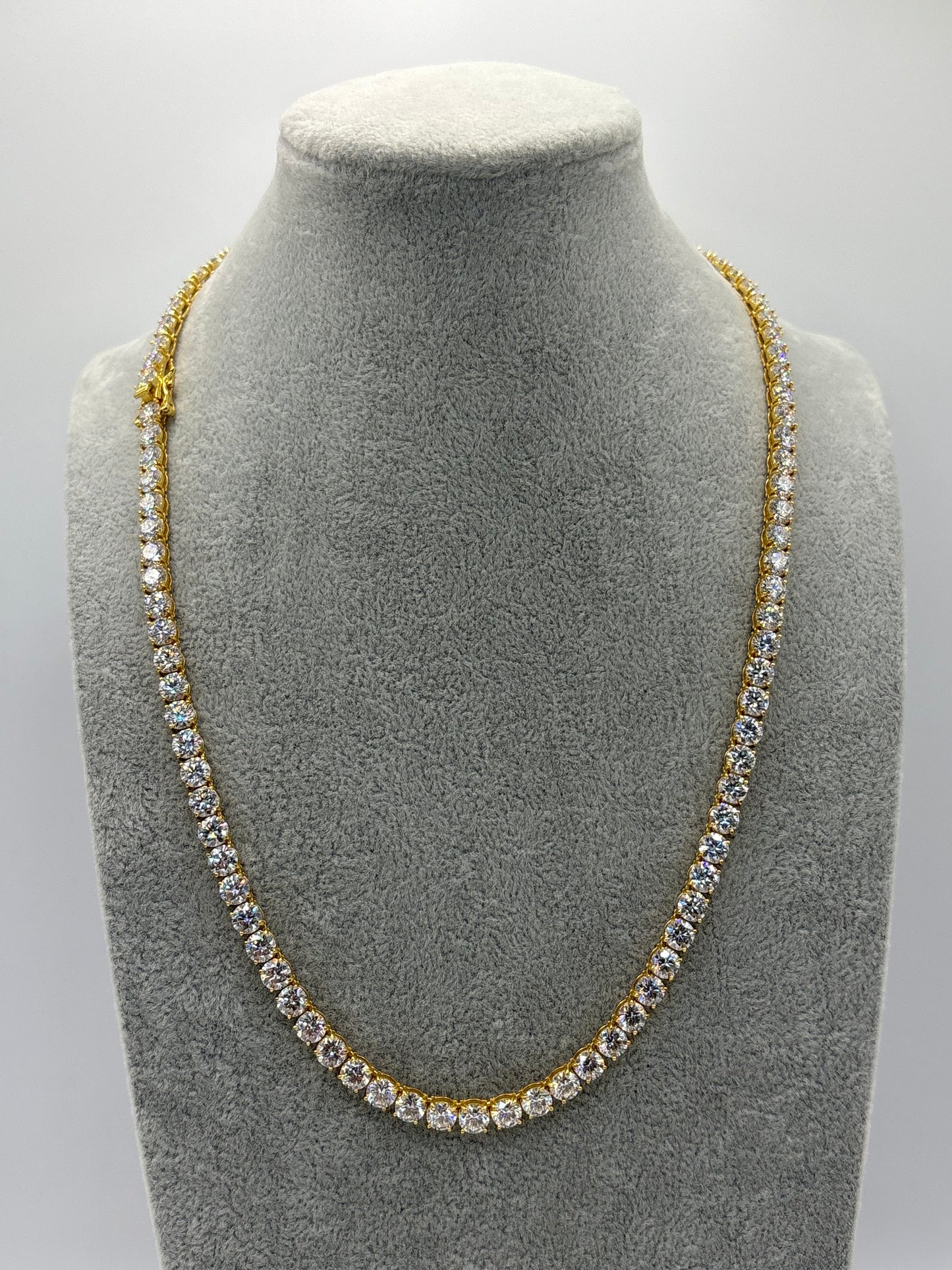 TENNIS CHAIN 5MM: SILVER, ROSE AND YELLOW