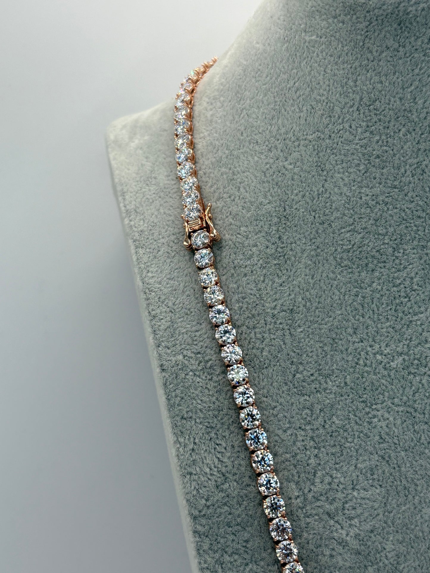 TENNIS CHAIN 5MM: SILVER, ROSE AND YELLOW