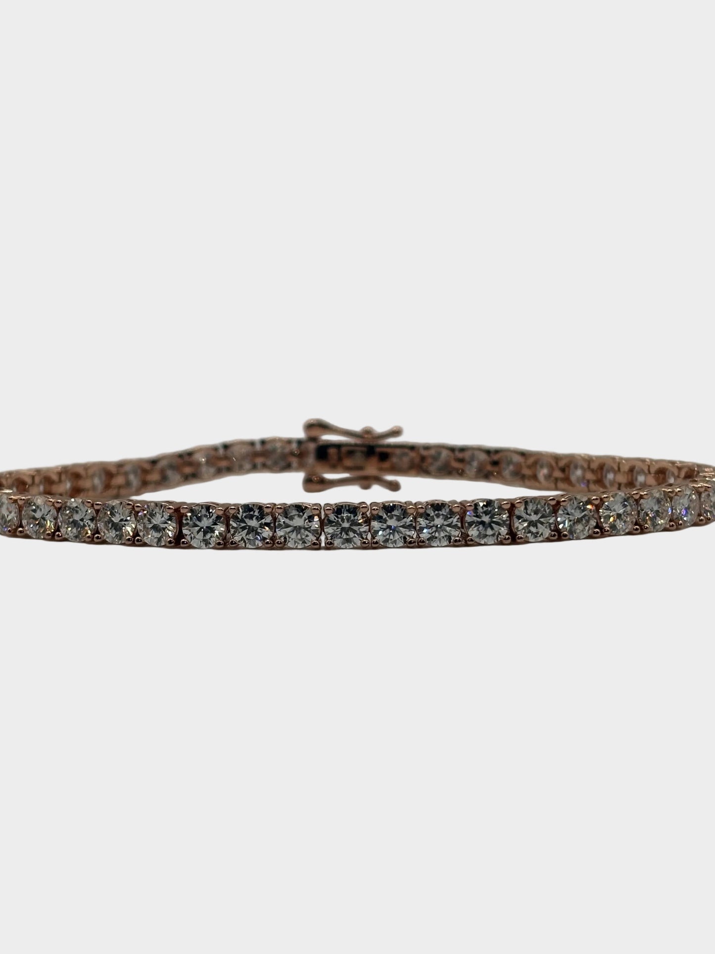 TENNIS BRACELET 4MM: SILVER, ROSE AND YELLOW