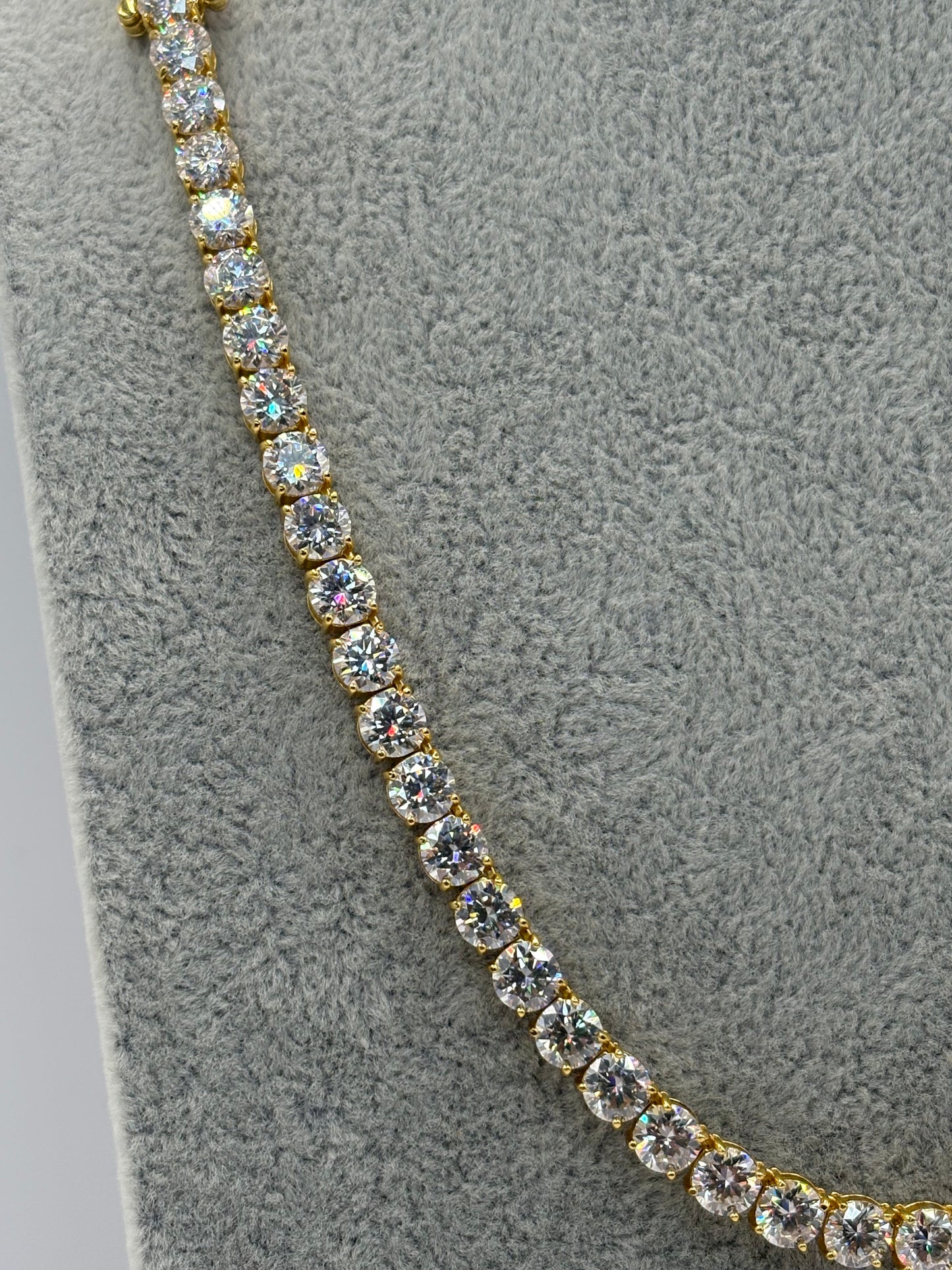 TENNIS CHAIN 5MM: SILVER, ROSE AND YELLOW